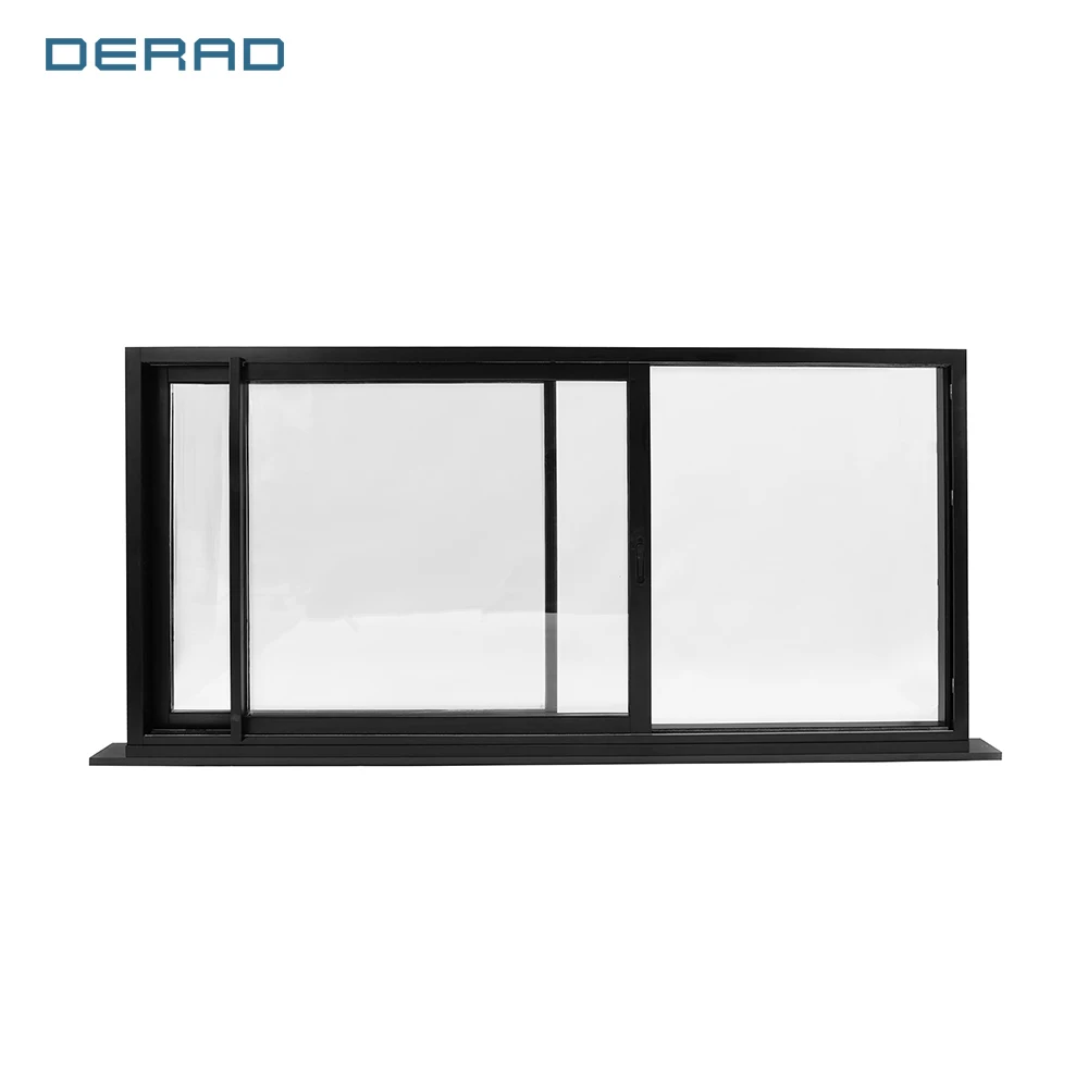 Sliding Window Living Room Aluminum Frame Sliding Windows Handle Lock ...