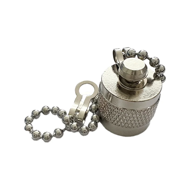 product tnc male dust cap internal thread tnc dust cap with chain-2