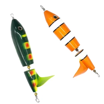 SEASKY HW15 60g 6-Inch Wood Fishing Lure Multi-Jointed OEM Popper Lake Trout Floating Real Wood Body for Marlin – Popper – view 2
