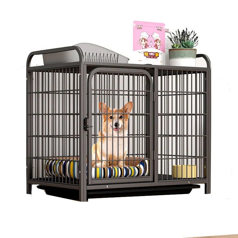 Heavy Duty Dog Cage Crate Tear Resistant Square Tube Dog Kennel