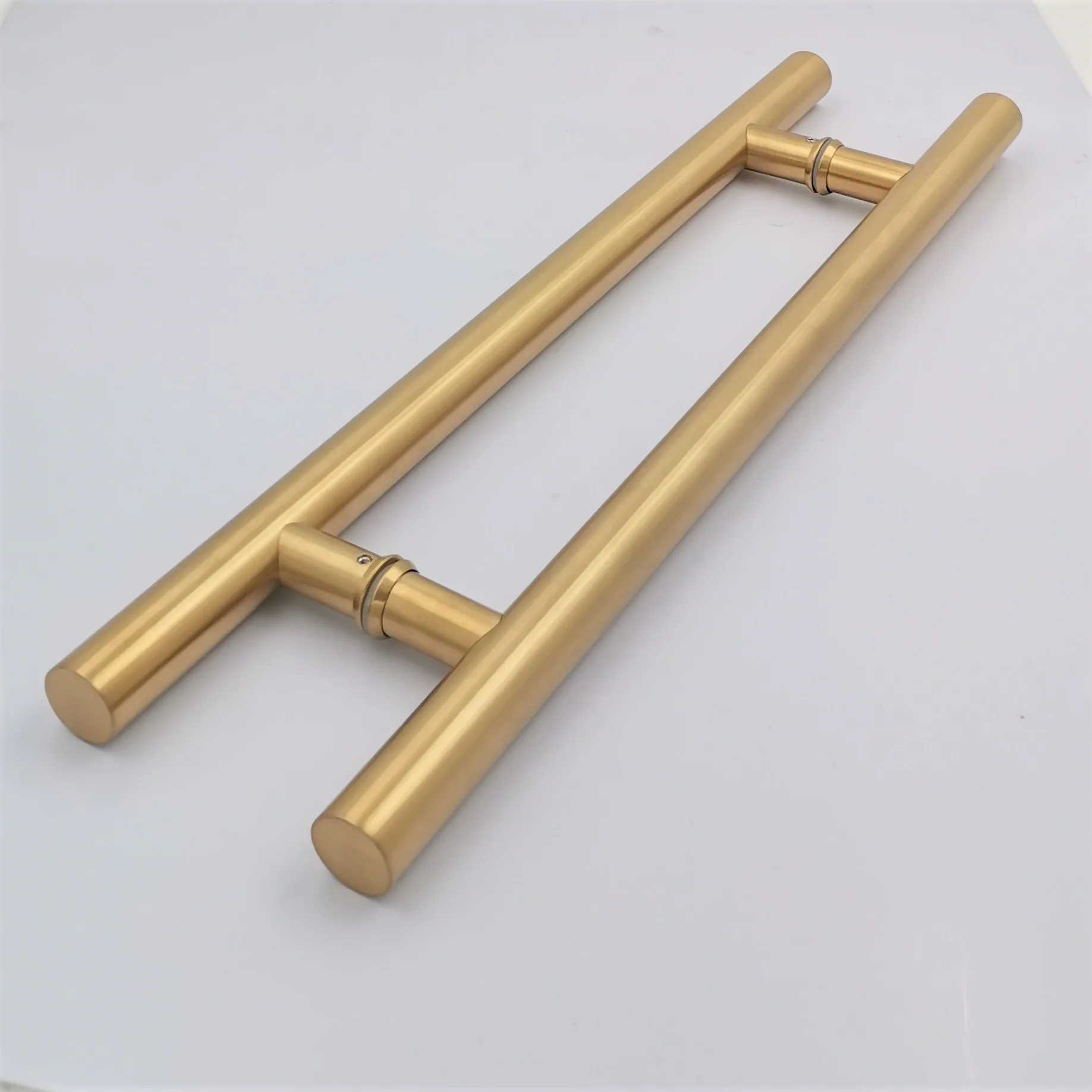 24 Inch 600mm Brushed Gold Door Handles Privacy Ss 304 Door Back Handle Brushed Gold