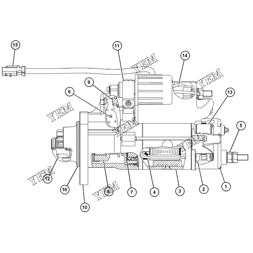 Starter 390-0788 for Caterpillar Engine Part