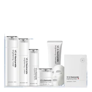 Hot Sale 100% Organic VC Niacinamide Skin Care Set Adult Whitening and Brightening Face Care