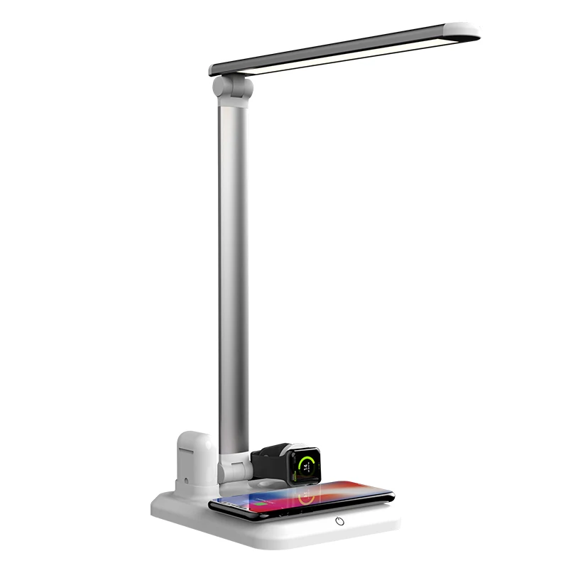 OEM table lamp QI wireless charger desk lamp study reading LED LAMP for kids