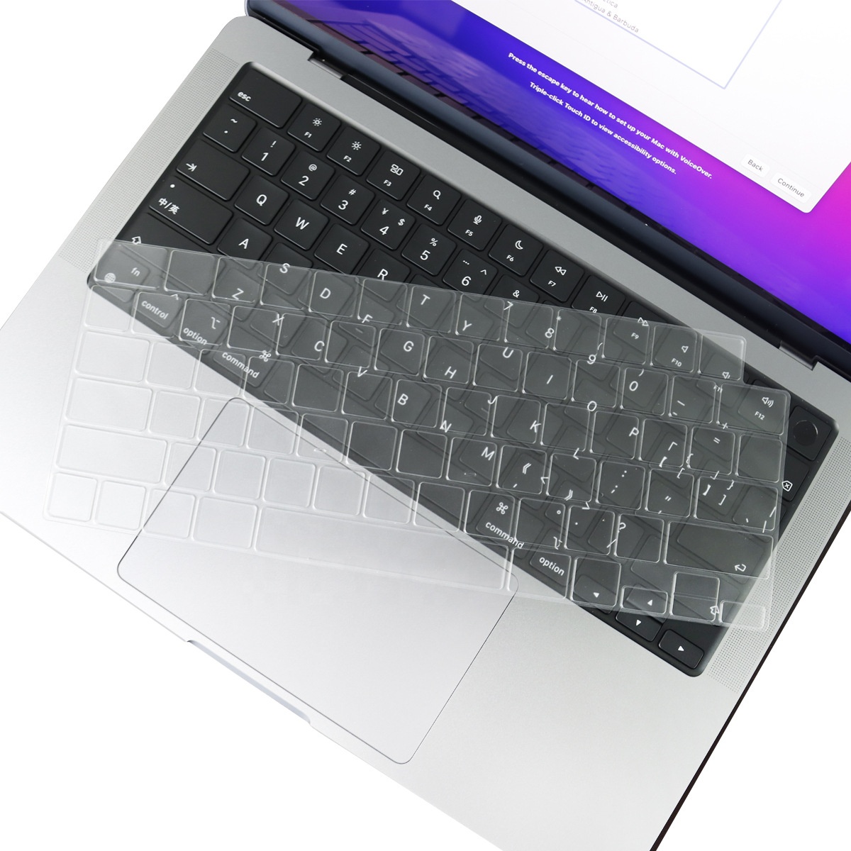Soft TPU Clear Transparent Keyboard Protector for MacBook pro 14 inch A2442 16 inch A2485