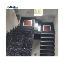 Allystone  Granite Manufactures Black Marquina Granite New Design Steps Anti Slip Granite Steps