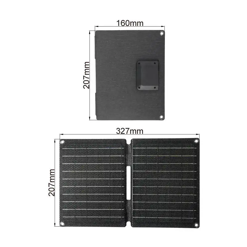 énergie Solaire Camping Panneau Solaire Portable WASTDE 10W - USB-C/USB - IPX4 étanche - Pour Camping, Randonnée étanche IPX4 Camping