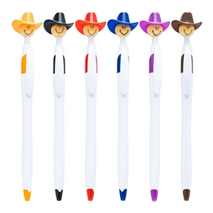 Smile Top Sports Multi-Functional Ballpoint Pen Custom Logo Smooth Writing School Stationery Office Supplies Advertising Gift