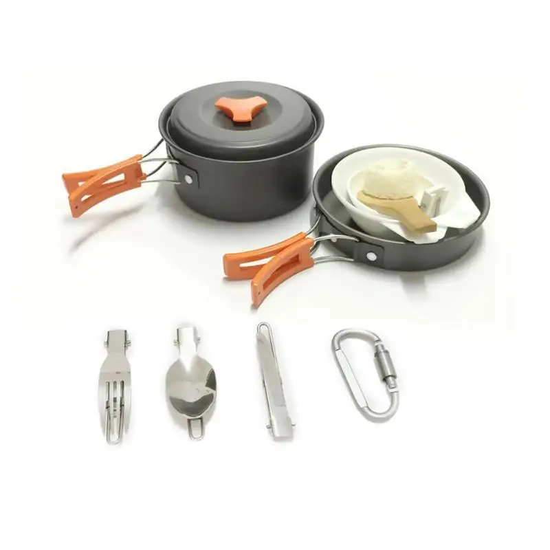 Winpolar Factory Sales Outdoor Camping Hiking Gear Cooking Pot Set Non