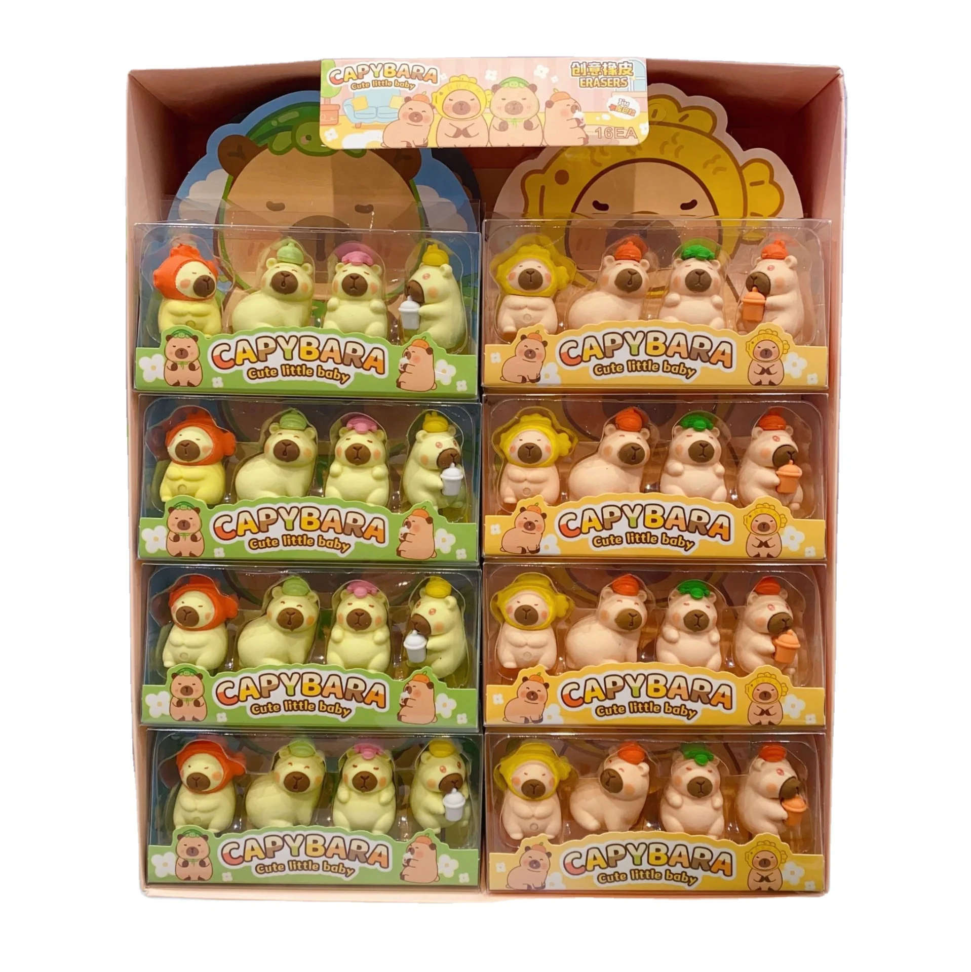 4 шт./коробка набор стереоскопических ластиков