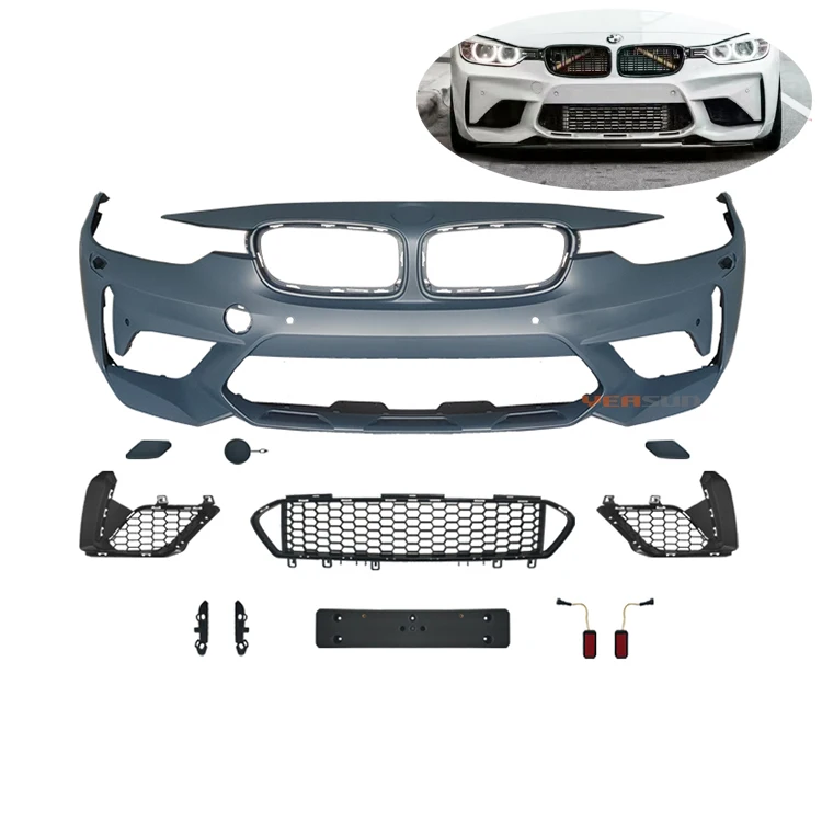 F30 M2 Competition M2C Front Bumper Set for BMW 3 Series F30 Bodykit