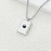 Silver Photo Projection Necklace