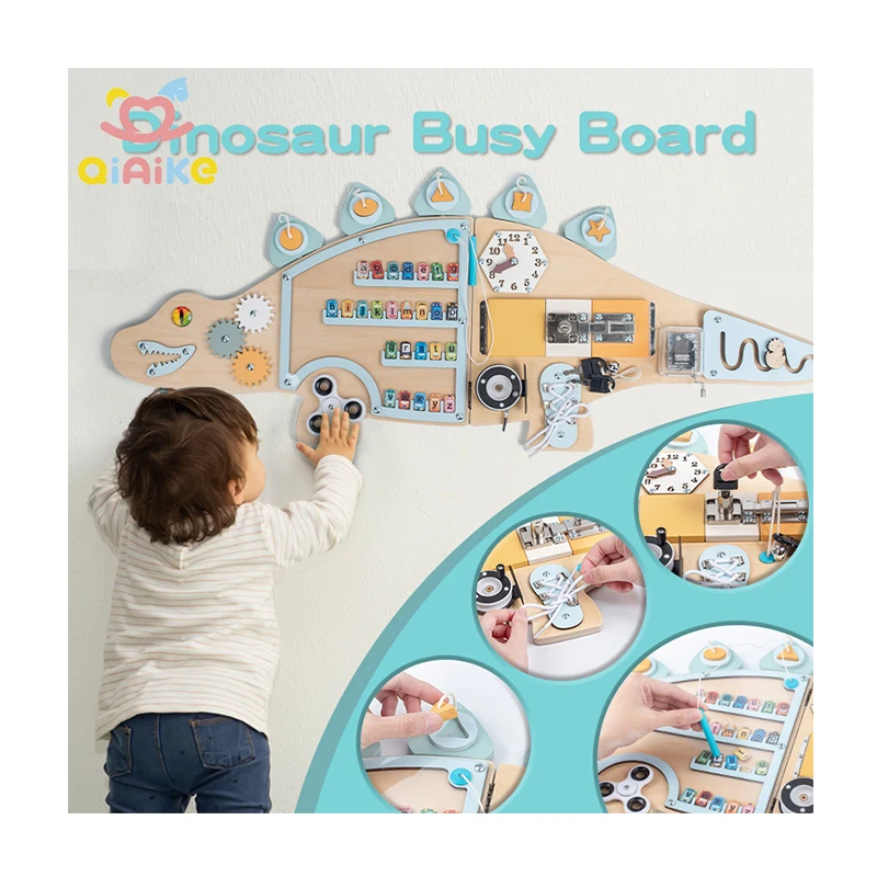 Daycare School Innovative Games For Kids Montessori Wooden Wall Games Busy Board Activity Board Gift Educational Wooden Toy