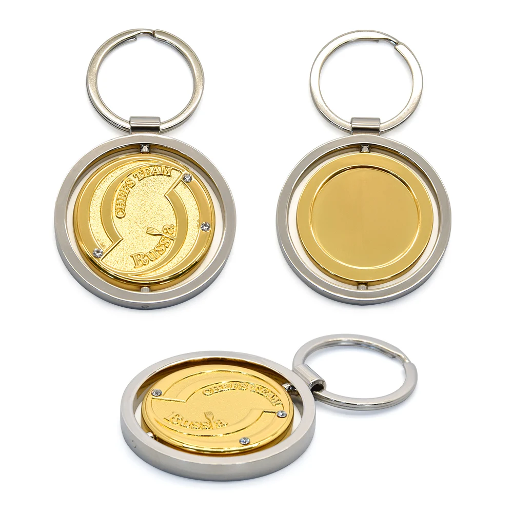 Manufacturers Wholesale Metal Souvenir Custom Rotate Keychain Make Your ...