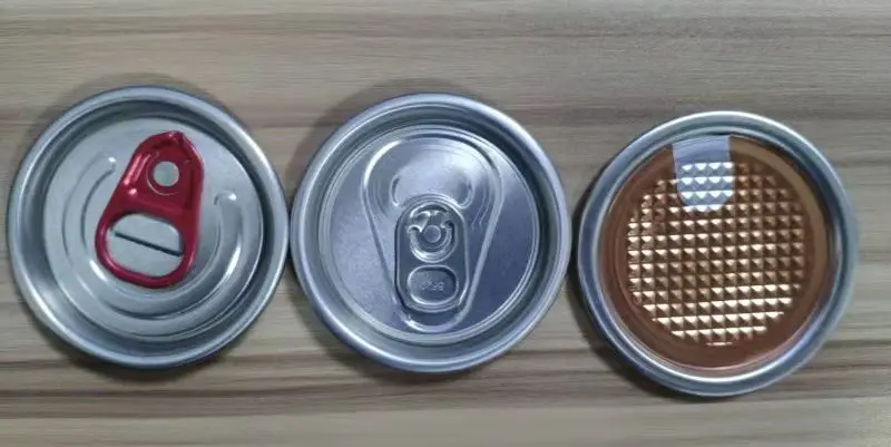 202 Full Open Cap Pull Tab Lid Pet Plastic Cream Can Full Aperture Easy Open End Plastic Soda Beverage Cans