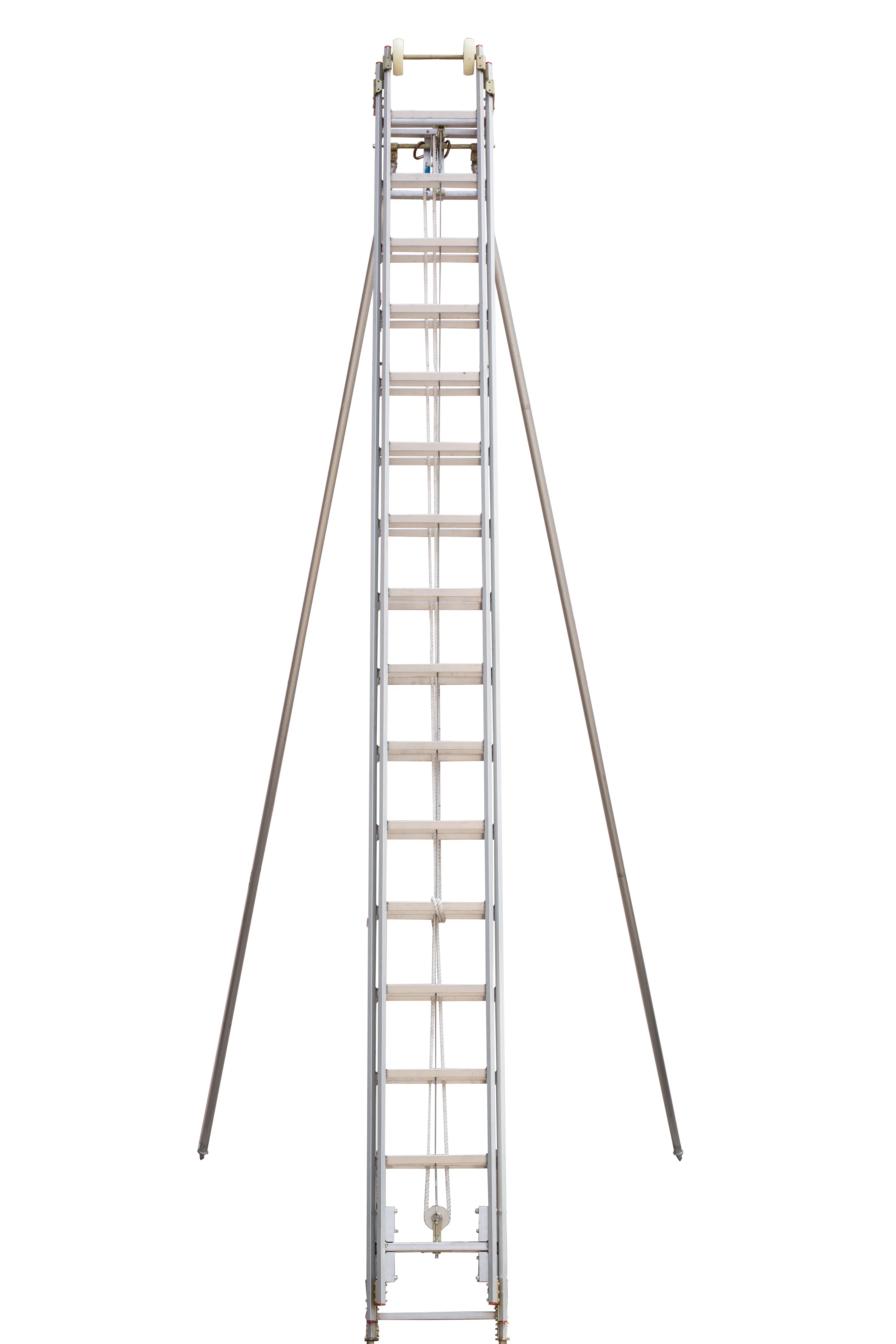 Customize Length 9 Meter 12m 15m Rescue Fire Fighting 2 Section Aluminum Ladders