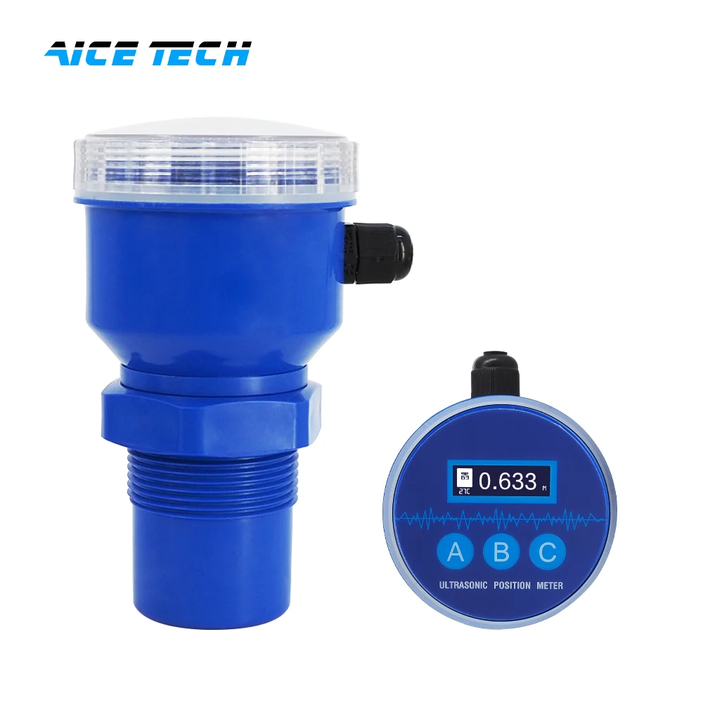 Tank Ultrasonic Level Sensor Liquid Level Gauge Oil Ultrasonic Level Transmitter With 4 20ma Rs