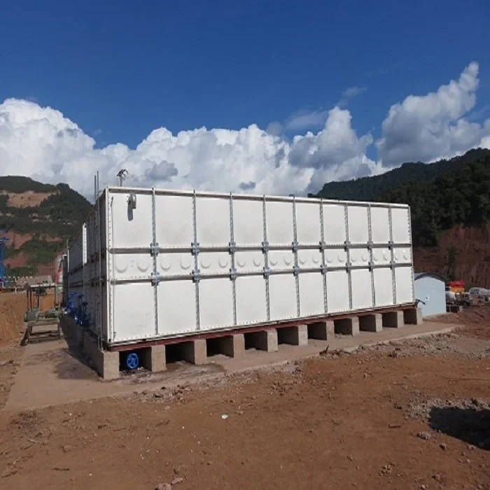 Крыша здания для пожарной безопасности, индивидуальная большая вместимость, панели SMC, Болтовая сборка, GRP FRP резервуар для воды