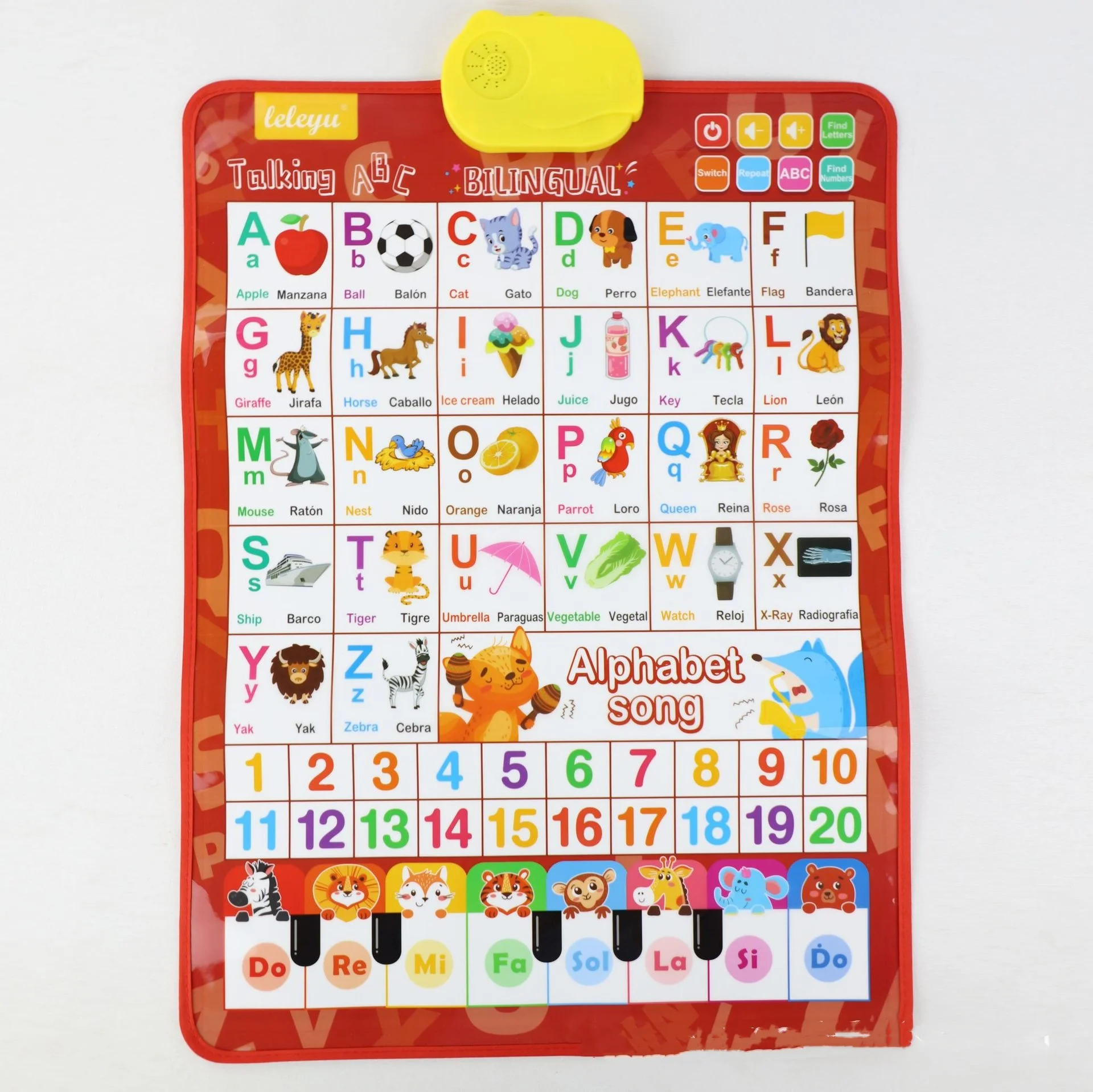 Лидер продаж английский испанский двуязычные буквы слова звуковые настенные диаграммы развивающие игрушки веселое обучение