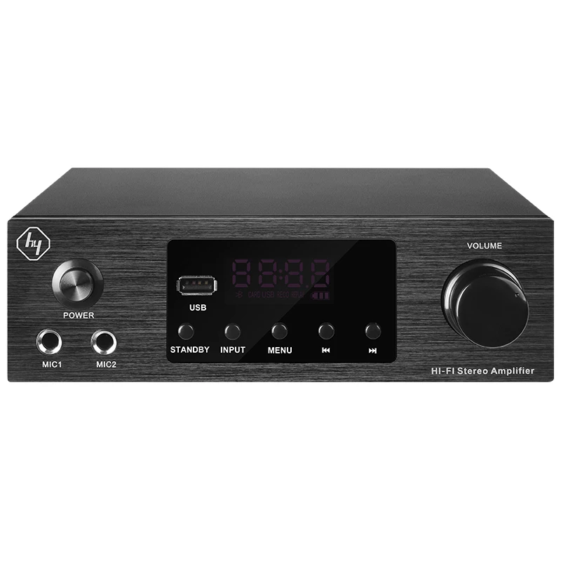 Mini Hifi Stereo BT Amplifier 100 Watt D Class Wide Voltage