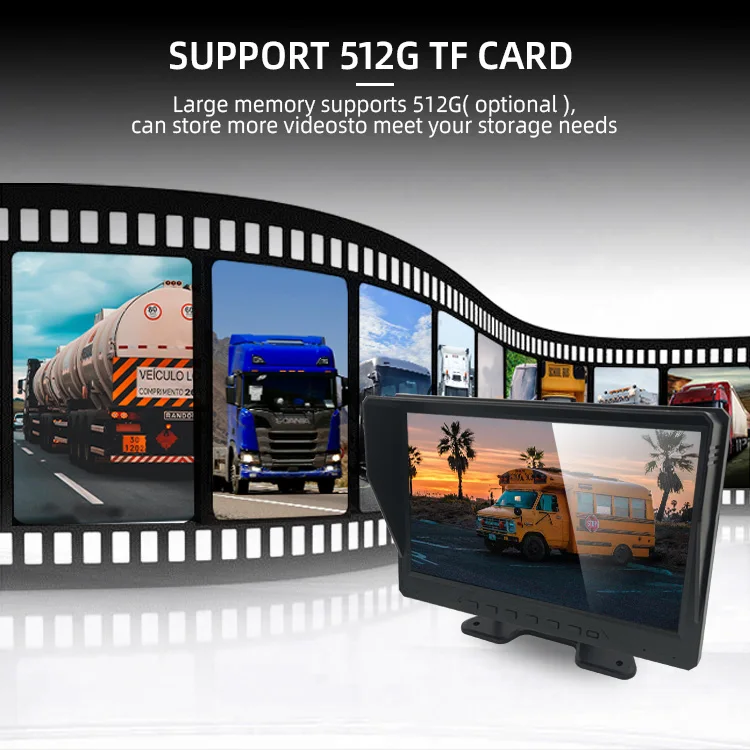 Wemaer 4CH 10.1'' Truck 1080P 4G Wifi Vehicle Car Security System Dash 4 Camara Para Auto MDVR Mobile DVR Camera for Bus supplier