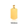 Gold 18X30mm