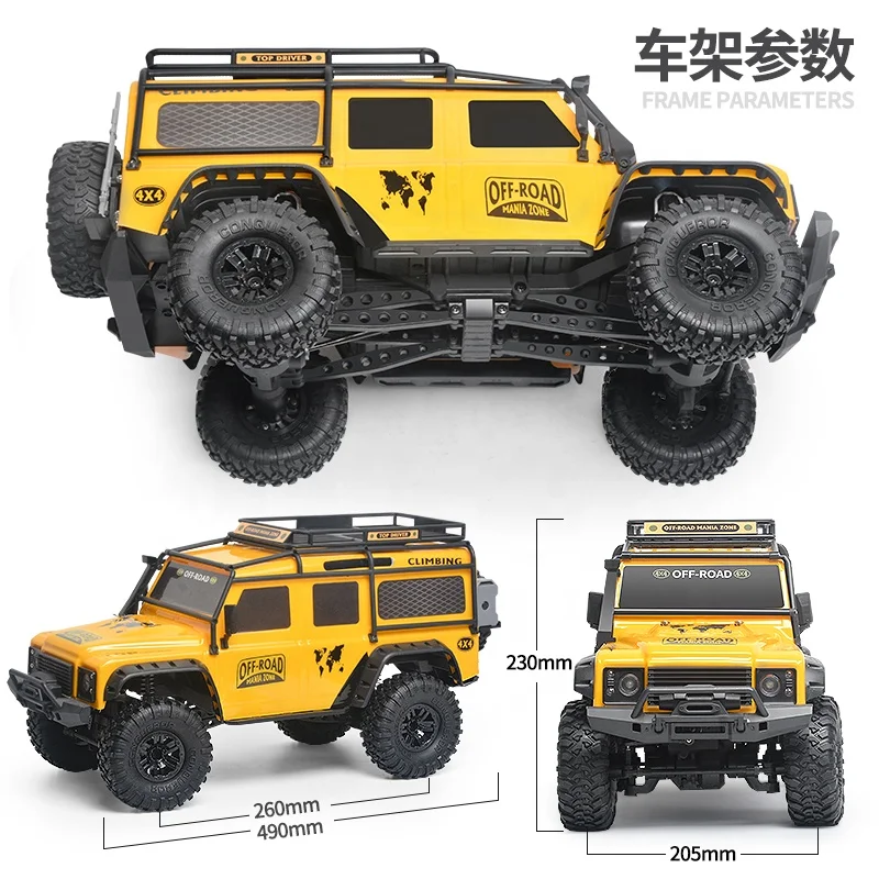 2.4G Powerful RC Car 1:10 Scale 4X4 Rock Crawler Buggy Truck RC Car Crawler With 4WD Car Toys for Kids and Adults