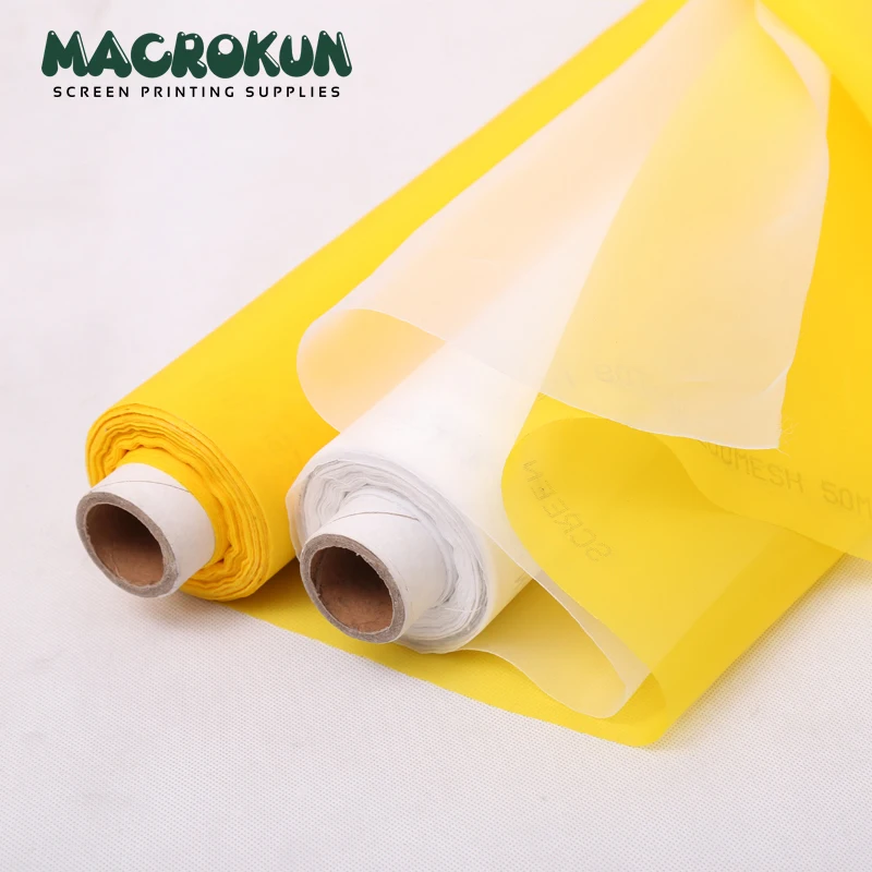 High Tension Width 165cm DPP Polyester Silk Screen Printing Mesh Roll 80 100 110 120 135 150 180 230 420 Mesh