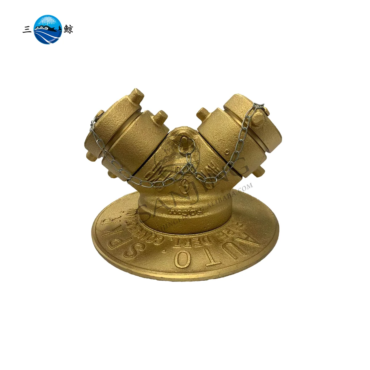 Brass Fire Department Connection For Standpipe System Siamese Twin With Plate Buy Y Straight 1360