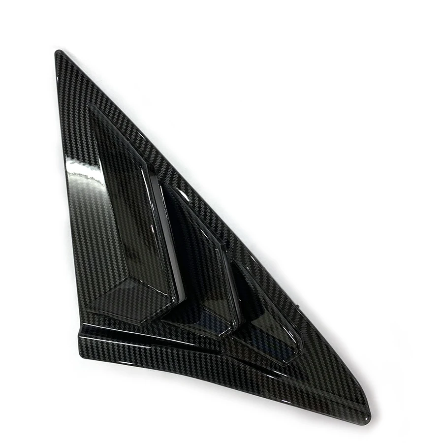 product tiypeor matte black rear window louvers shutter cover trim for honda civic hatchback 10th 2017 2021  racing style decoration-8