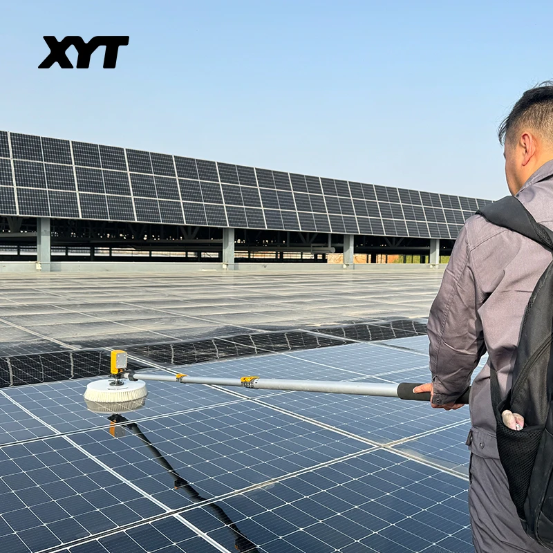 Solar Robot Cleaning Brush Solar Cleaner Module Cleaning Brush Solar Panel Washing Machine
