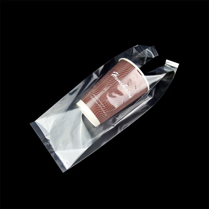Manufacturer Direct Sales Eco-friendly Biodegradable Milk Tea Bags Portable Takeaway Plastic Bags Custom logo