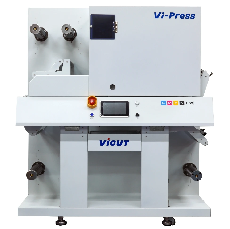 High Quality Roll Digital Label Printer Based Toner Printing Machine Roll to Roll Printing Label Machine Vi-Press