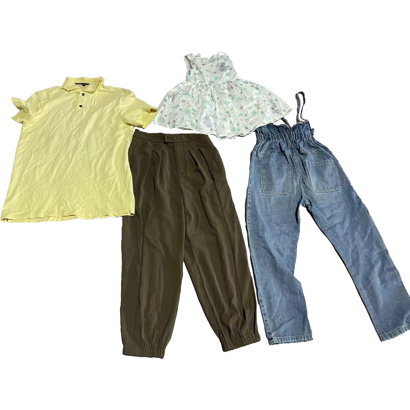 Fournisseur de la Chine Vente en gros de vêtements d'occasion en balles  45kg Conteneur Mélange de vêtements d'occasion