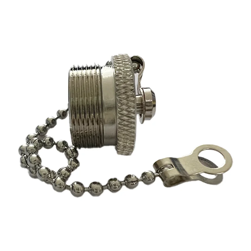 product high performance m16 female dust cap external thread m16 dust cap with chain-0