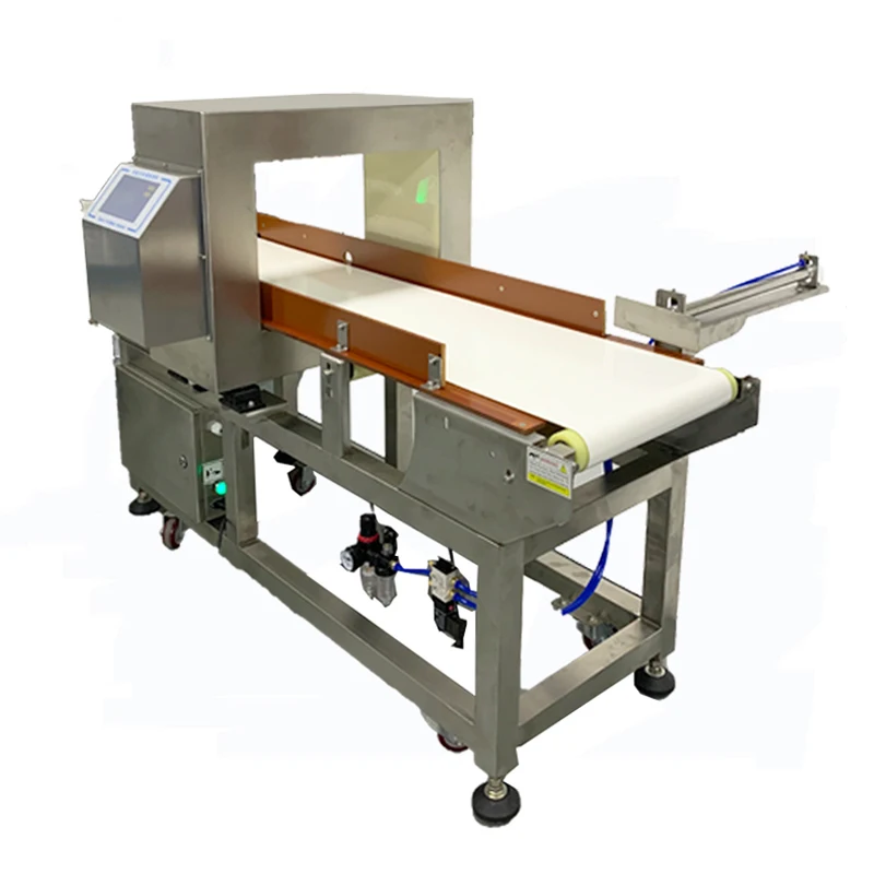 High Sensitivity Snacks Chicken Food Conveyor Belt Metal Detector