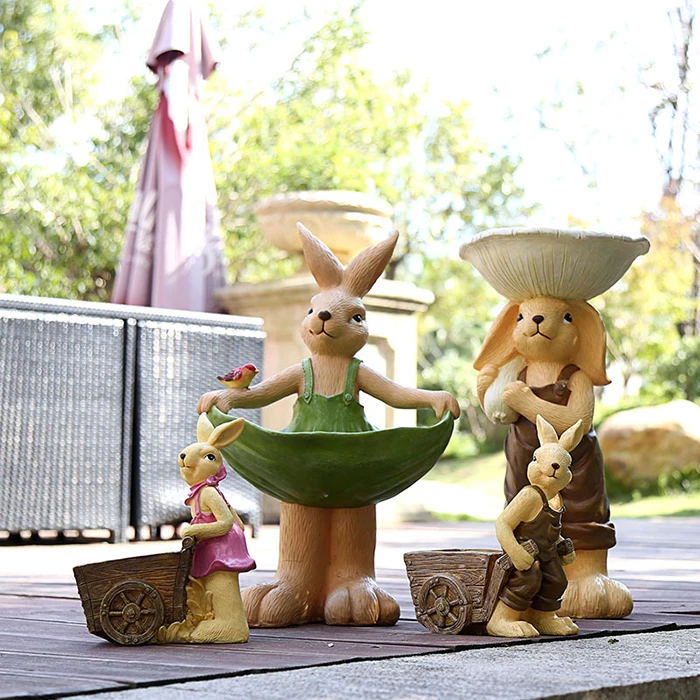 Blumentopf-Hugger Als Kaninchen-Figur – Aus Harz, Hängend, Für Topfränder Bis 2 Cm, Garten-Deko Innen & Außen