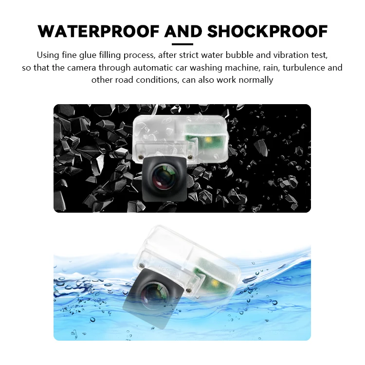 Wemaer IP68 Waterproof Night Vision Rear View Car Reversing Backup Camera for Lexus ES 2018 2019 2020 for Toyota RAV4 2020 manufacture