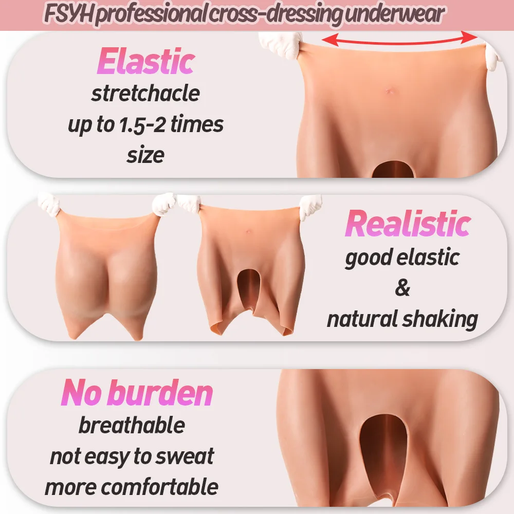 New Silicone Design Breathable High-Waisted Shaping Panties