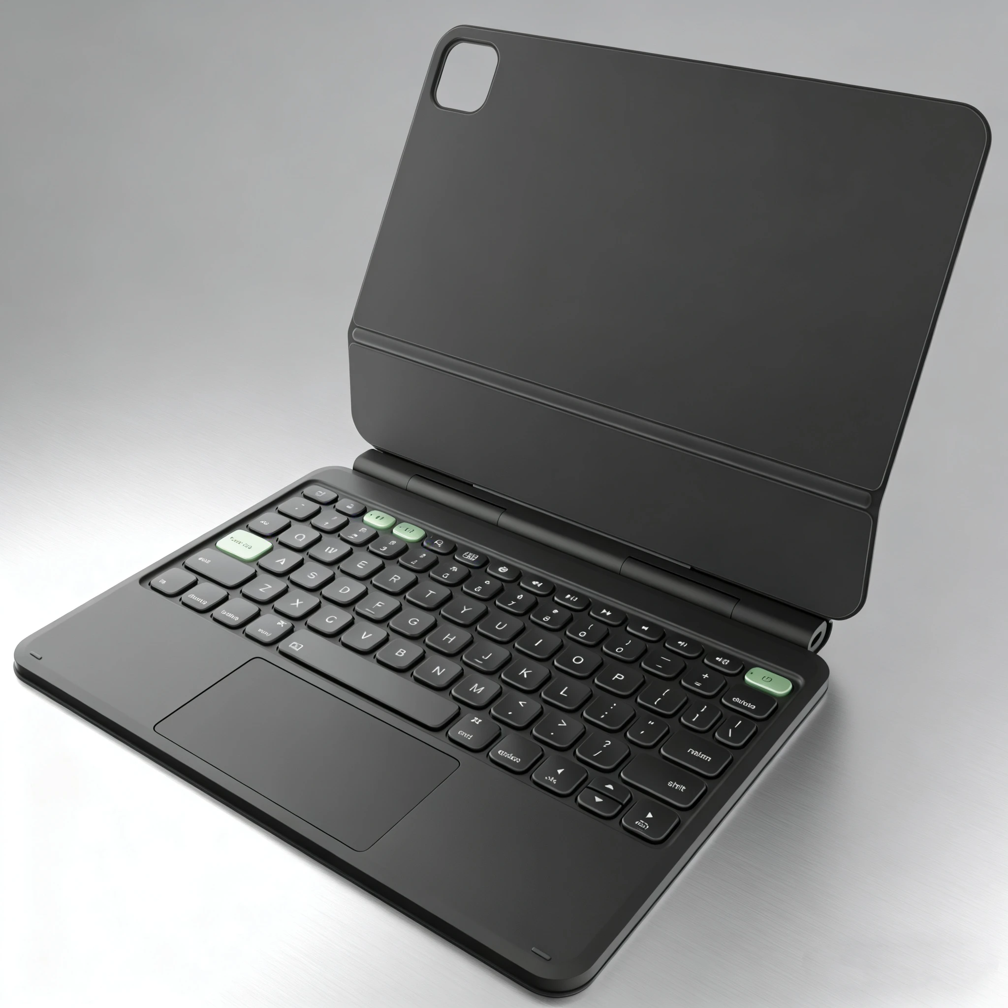 El teclado de aleación de aluminio se conecta mediante Bluetooth con diseño magnético flotante, adecuado para iPad Pro 11 y iPad Air