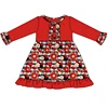 Ladybug Plaid Long Sleeve Dress