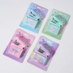 Yuanchang Small Mini Multifunctional Manual Macaron Stapler for Students and Office Use Plastic Material Wholesale