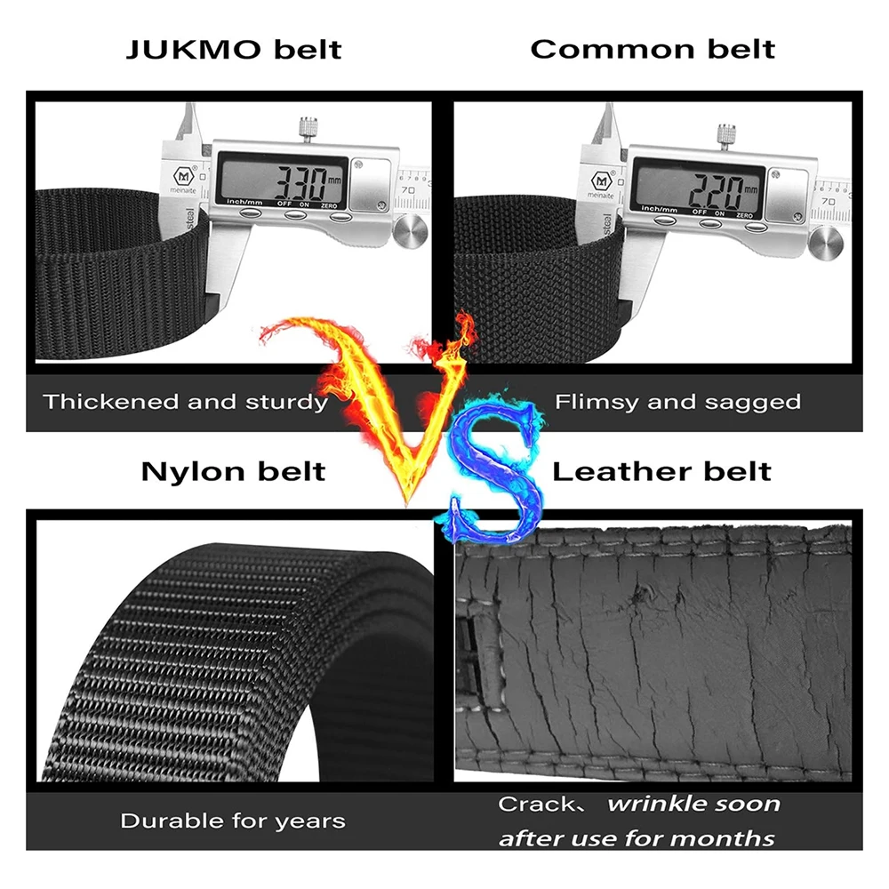 Wholesale Wear-resistant Ratchet Belt Nylon Web Tactical Belt with Automatic Slide Buckle Adjustable