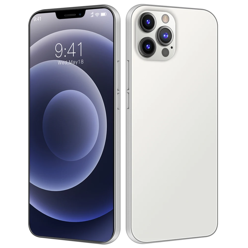 Мобильный телефон i12 Pro Max, 512 ГБ, распознавание лица, разблокировка по отпечатку пальца, сотовый телефон с поддержкой двух карт, смартфон с двойным режимом ожидания