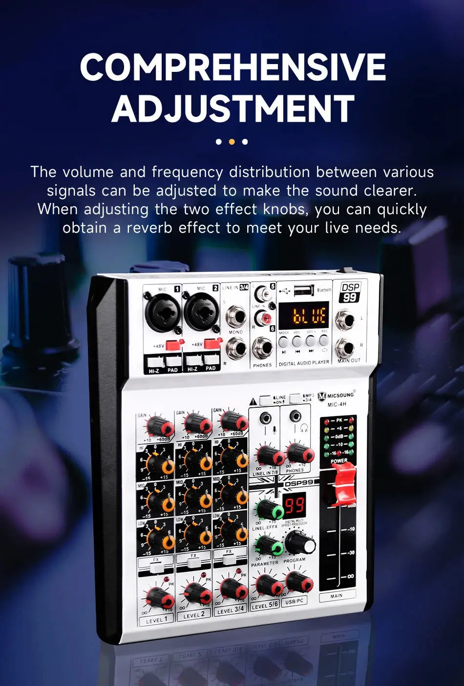 Gpub Fx8 Professional Portable Built In 99 Kinds Of Dsp Effect Dj