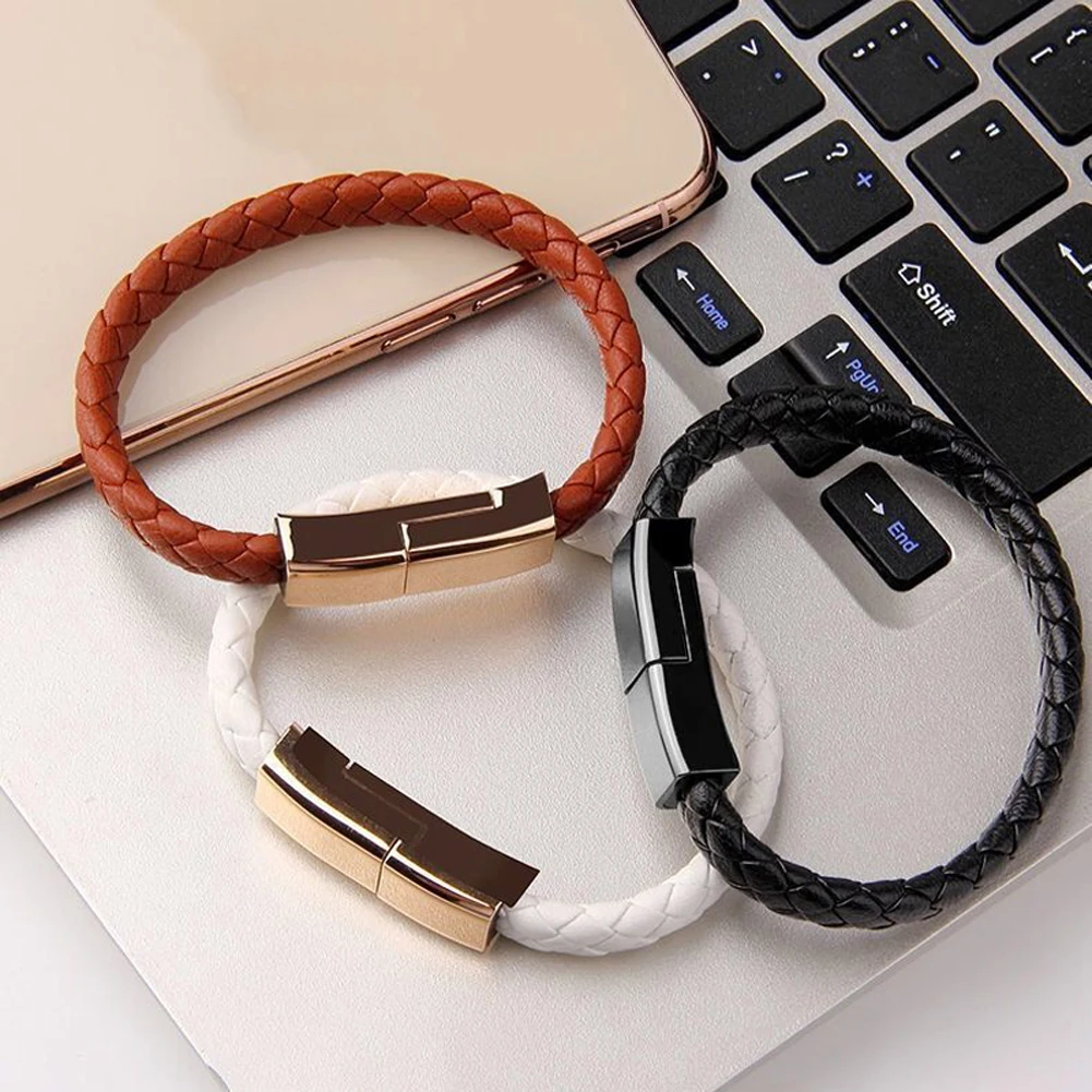 Bracelet Micro USB Type C Cable Wristband USB C Data Charging Cable For  iPhon... | eBay