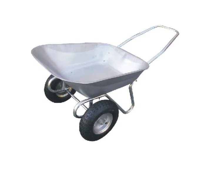 two pneumatic wheel tipper wheelbarrow wb6211 65 litre wheel