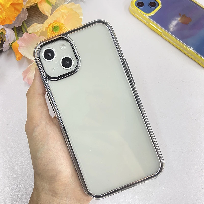 2022 Wholesale Color Frame Cell Mobile Phone case for Tecno CAMON 18 PREMIER High clear Back Cover
