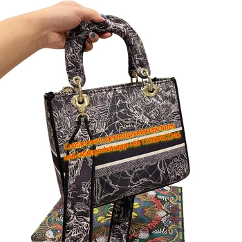 Fashion Designer Bags Luxury Branded Handbags For Women Genuine Leather Shoulder Cross-body Handbags