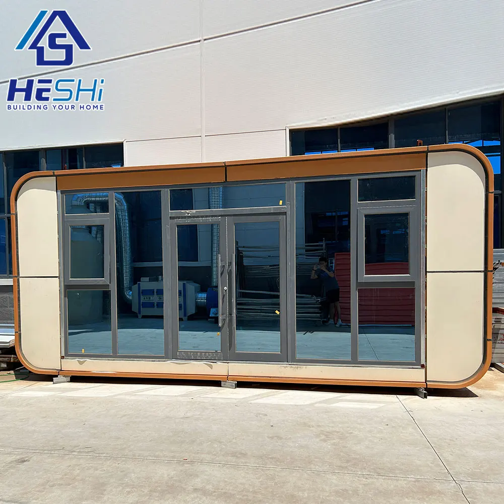 Cheap Prefab Popular Mini Apple Cabin House Quick Build Prefabricated Portable 20Ft 40Ft Office Pod Waterproof Container Home